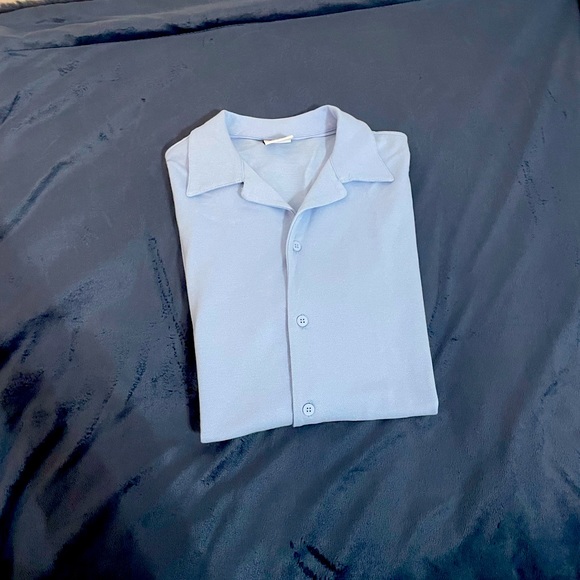 ZARA Light Blue Casual Shirt - Picture 2 of 2